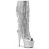 Pleaser - ADORE2024RSF Bottes de plateforme - Chaussures de pole dance - Couleur argent Product image